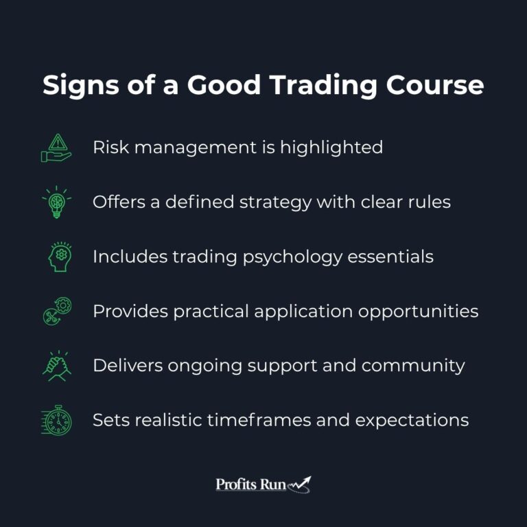 6 green flags for a trading course