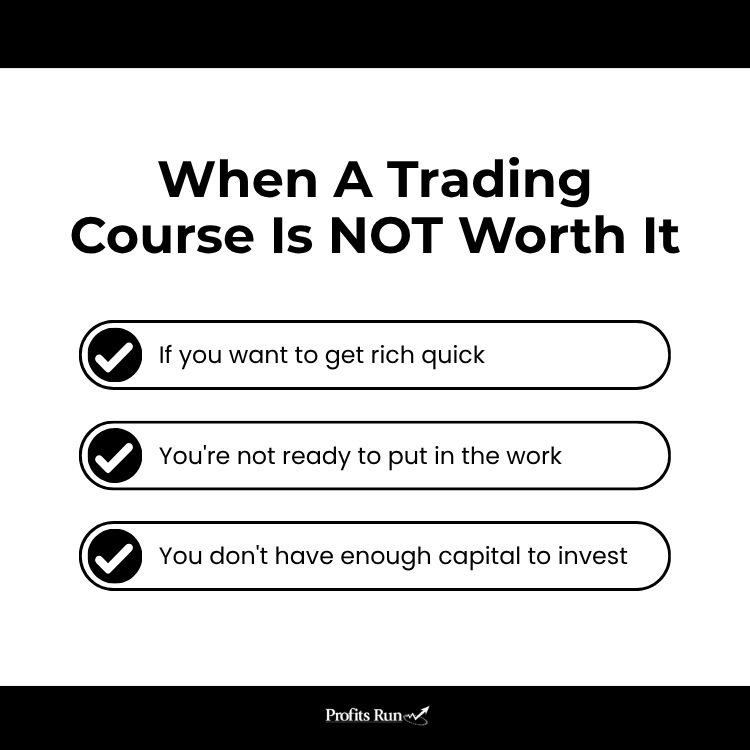3 indicators when a trading course is not worth it