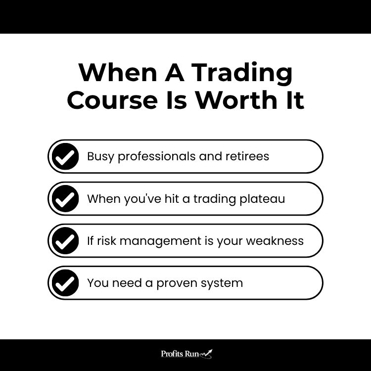 4 indicators when a trading course is worth it